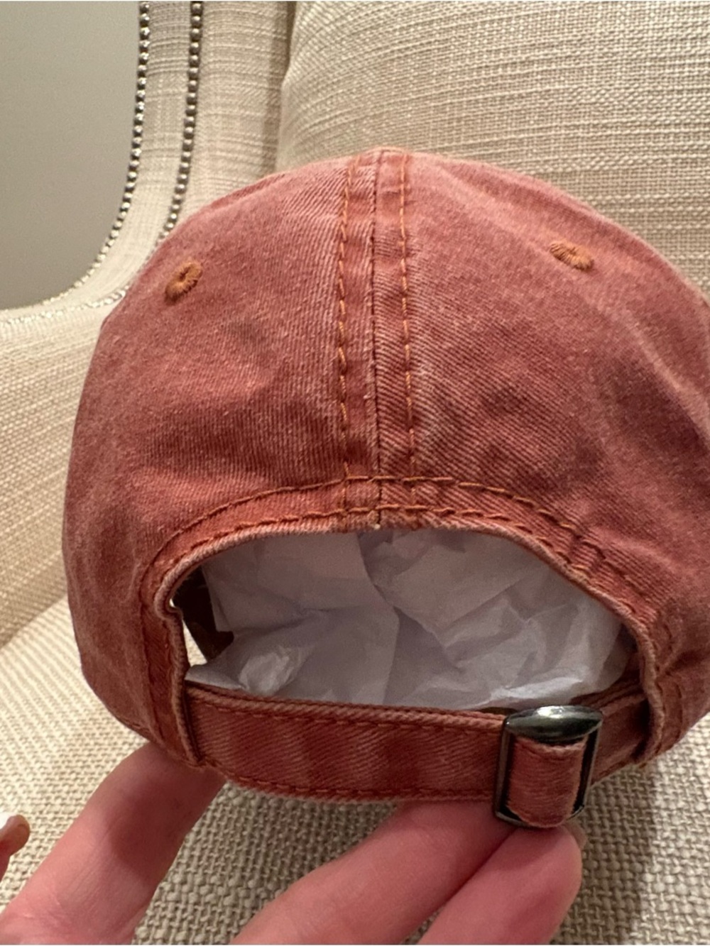 Rocky Mountain National Park Burnt Orange Cotton Washed/Embroidered Mountain Hat - Picture 6 of 9